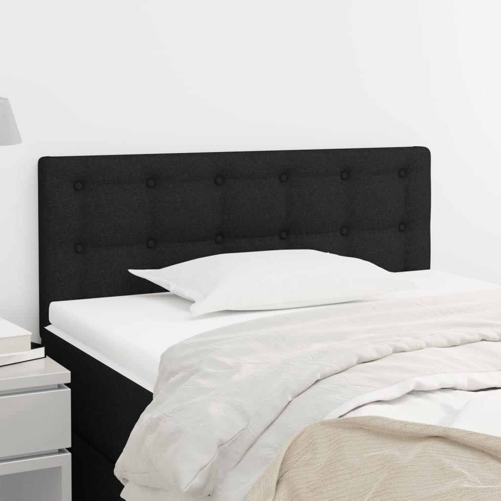 Vidaxl Tête de lit en tissu noir 90 cm - Jusqu'à 62% de remise