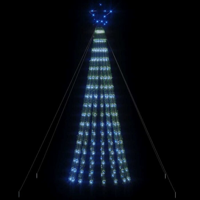 Vidaxl Sapin de Noël LED 180 cm - 275 LED Bleues - Jusqu'à -66%