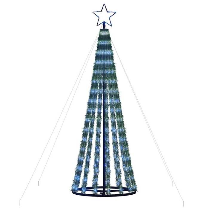 Vidaxl Sapin de Noël LED 180 cm - 275 LED Bleues - Jusqu'à -66%