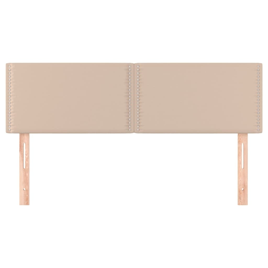 Lot de 2 têtes de lit similicuir cappuccino - Jusqu'à 33% de remise