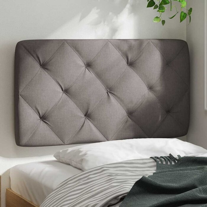 Vidaxl Coussin de tête de lit 80 cm taupe - Jusqu'à 67% de réduction