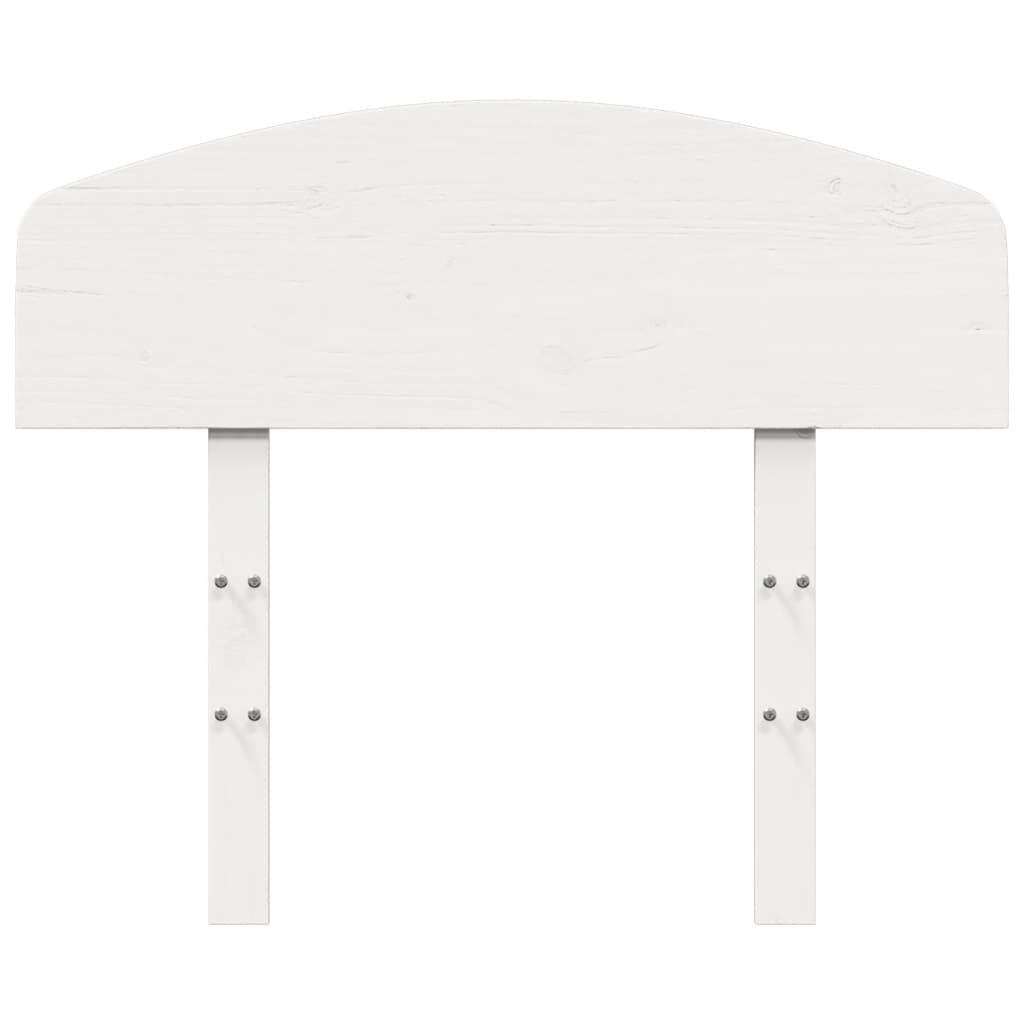 Vidaxl Tête de lit en pin massif 75 cm - Blanc - Jusqu'à -65%