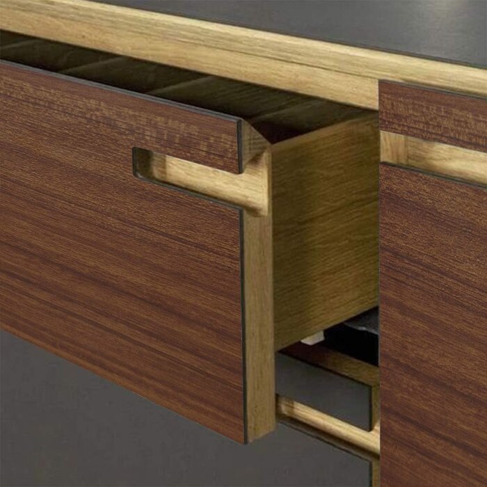 Revêtement adhésif bois noyer 60x500cm - Jusqu'à 27% de réduction