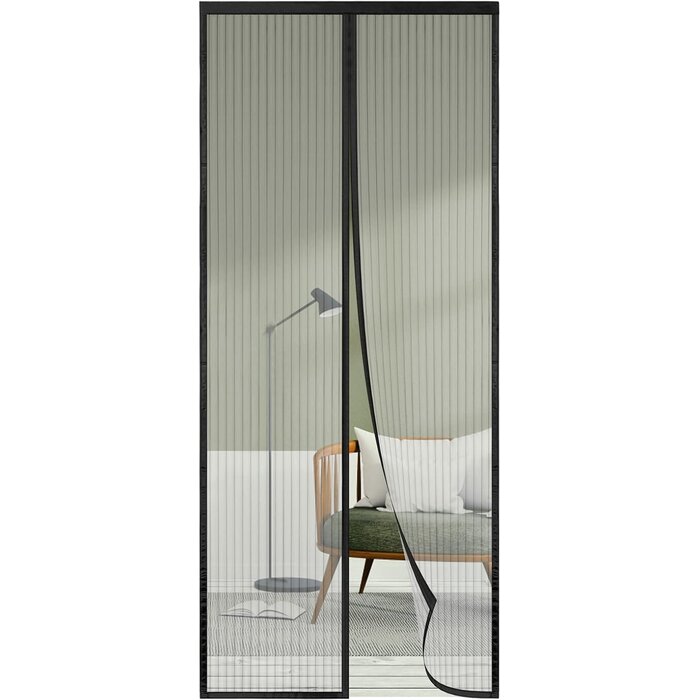 Moustiquaire magnétique 95x215 cm - Noir - Jusqu'à -70,2% de réduction
