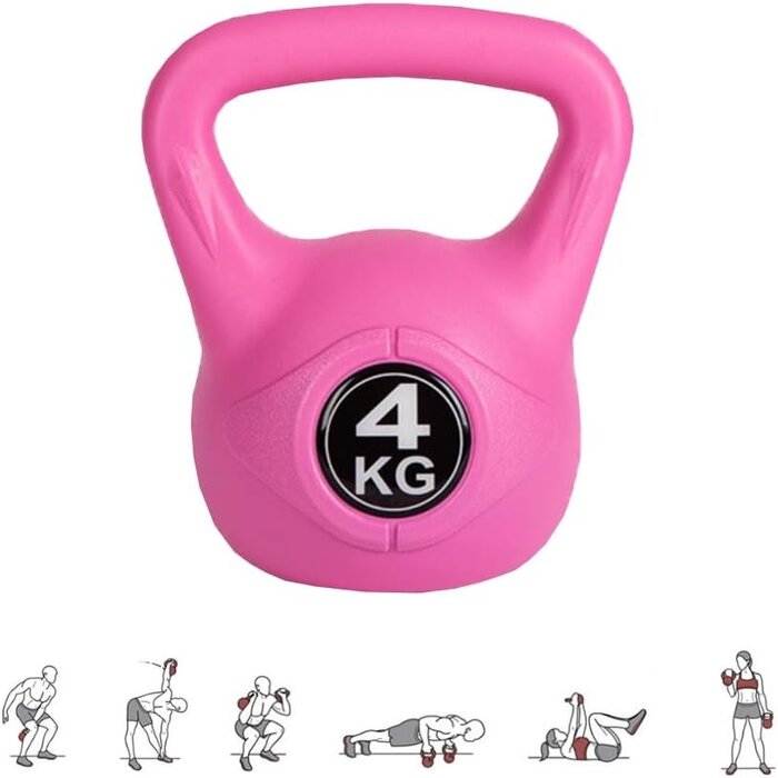 Kettlebell en béton avec néoprène - Noir - Jusqu'à -54% de réduction