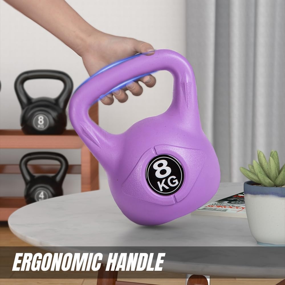 Kettlebell en béton avec néoprène - Noir - Jusqu'à -54% de réduction