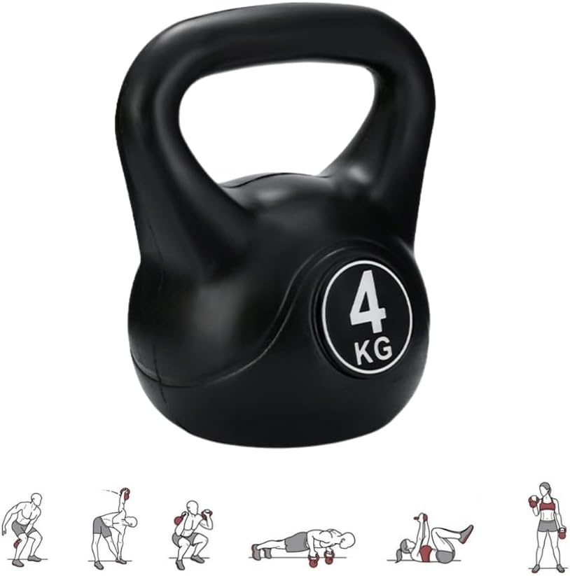 Kettlebell en béton avec néoprène - Noir - Jusqu'à -54% de réduction