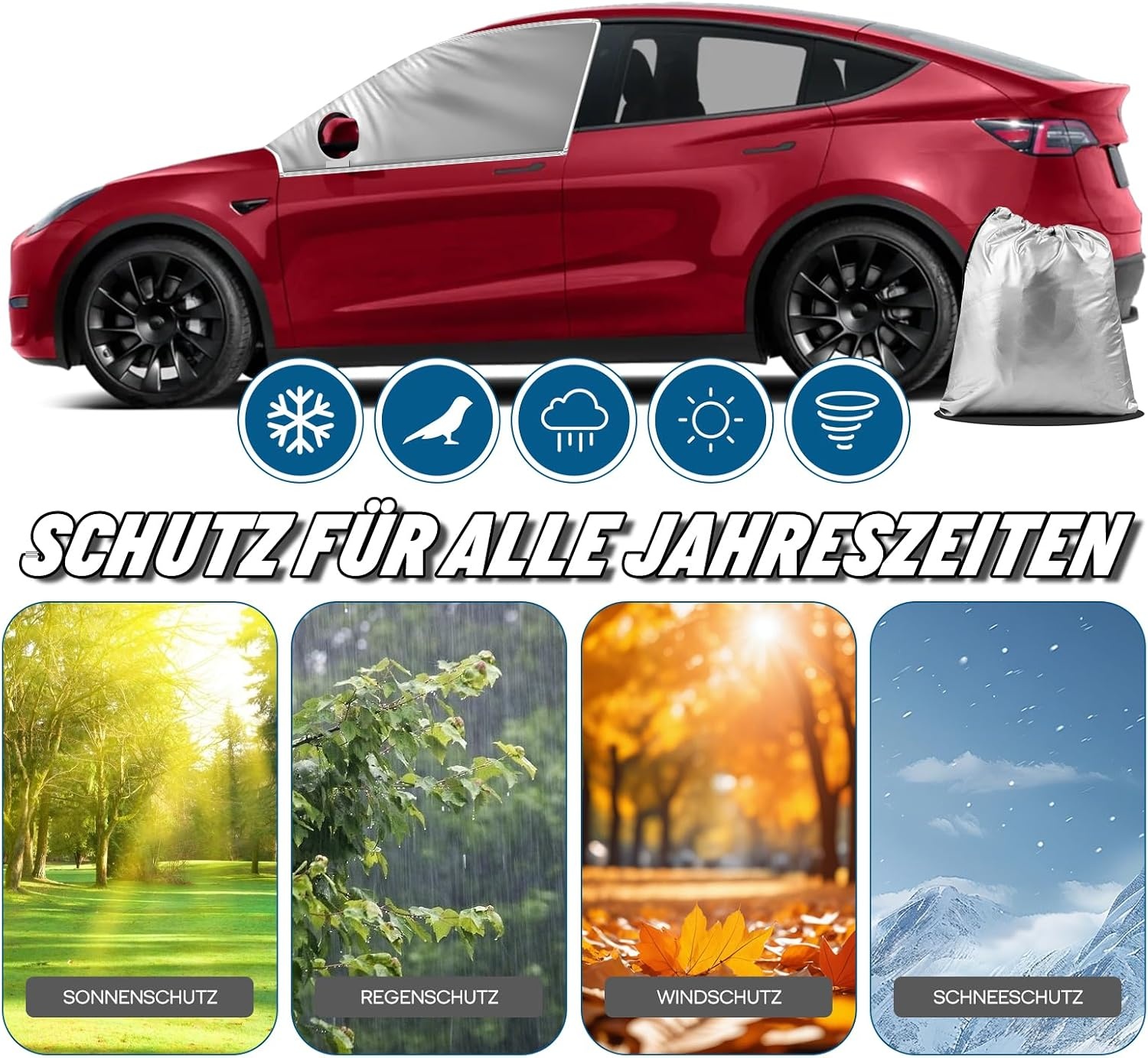 Pare-soleil Tesla Model Y sur mesure - Jusqu'à 27% de remise