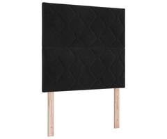 Vidaxl Tête de lit murale géométrique en velours noir - Jusqu'à -69%