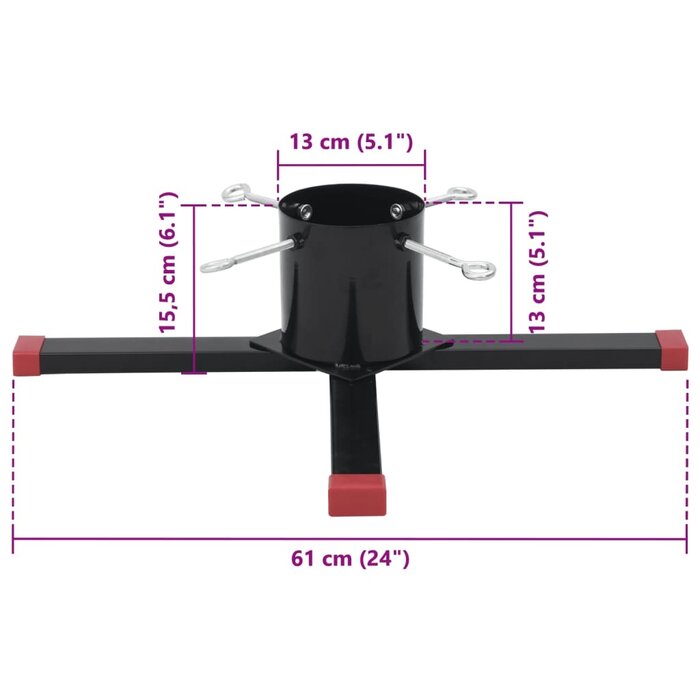 Vidaxl Support pour Sapin de Noël - Base Croisée - Jusqu'à -68%