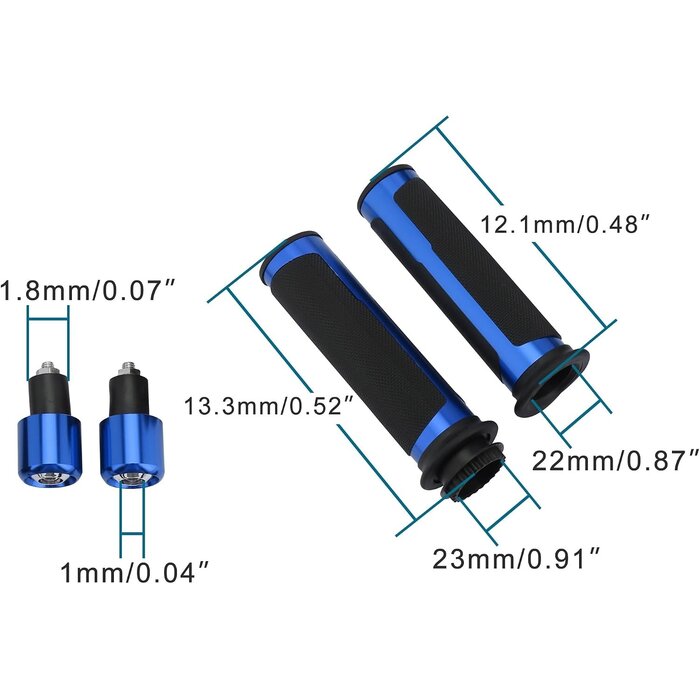 Kit Maître-cylindre et Levier Frein Moto 22mm - Bleu - Jusqu'à -44%