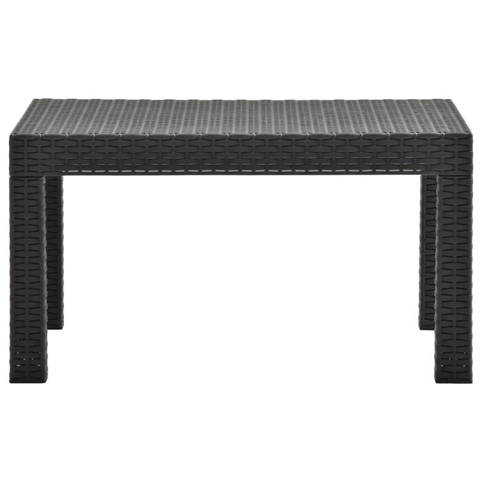 Table de jardin effet rotin anthracite - Jusqu'à -45%
