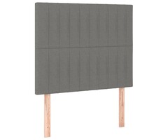 Set de 2 Têtes de Lit Gris Foncé - Hauteur Réglable - Jusqu'à -45%