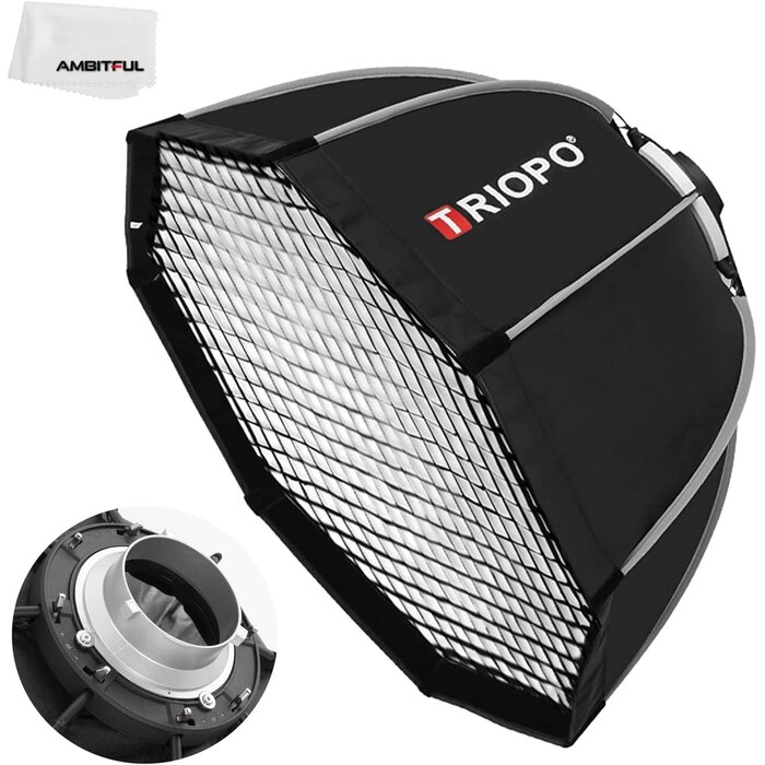 Softbox Octogonale 90 cm avec Grille - Jusqu'à -42% de remise
