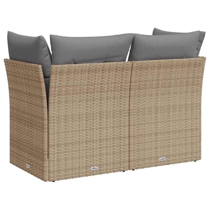 Banc de jardin 2 places rotin beige - Jusqu'à -41% sur votre extérieur