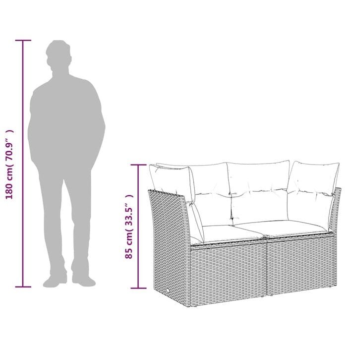 Banc de jardin 2 places rotin beige - Jusqu'à -41% sur votre extérieur
