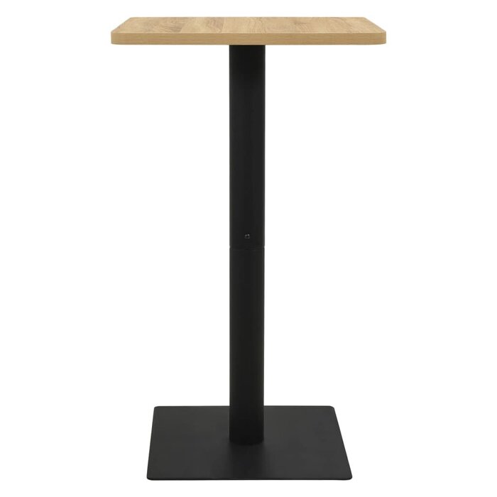Table de bar bistrot 70x70 cm aspect chêne - Jusqu'à -41%