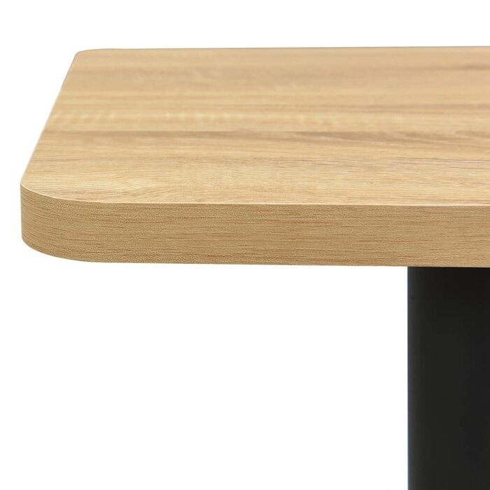 Table de bar bistrot 70x70 cm aspect chêne - Jusqu'à -41%