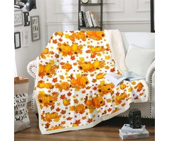 Plaid Automnal 229x229 cm - Fleurs et Tournesols - Jusqu'à -65% sur l'Outlet