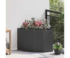 Jardinière d'angle en acier noir 60x60 cm - Jusqu'à -46%