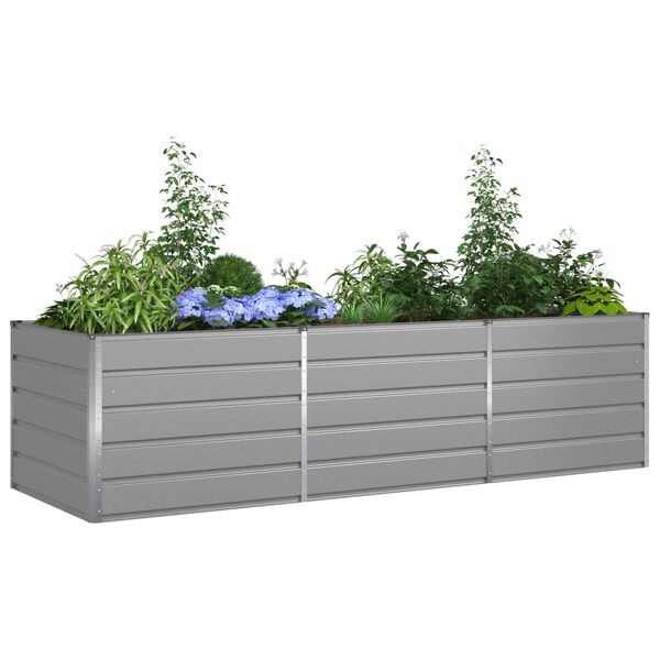 Jardinière en acier galvanisé 195x100x45cm - Jusqu'à 41% de remise