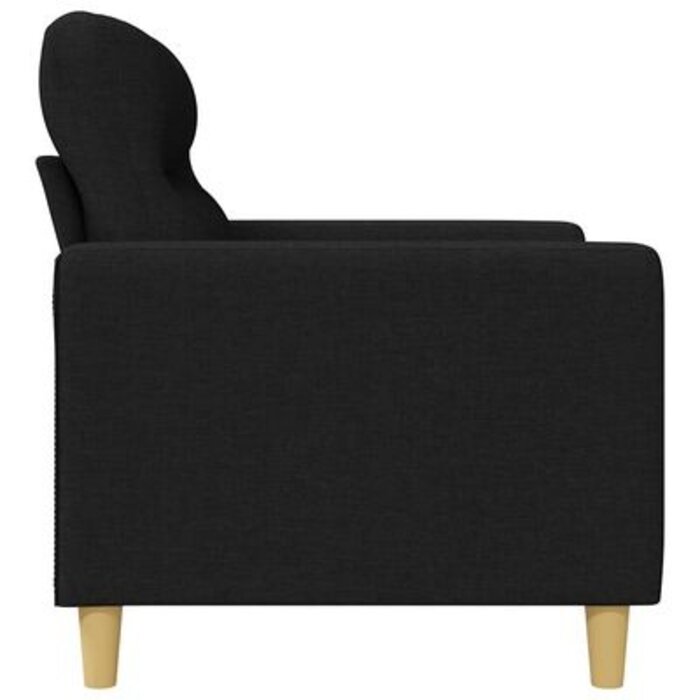 Canapé 2 places 140 cm noir - Jusqu'à 41 % de remise