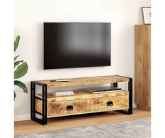 Vidaxl Meuble TV vintage en bois de manguier massif - Jusqu'à 47% de remise