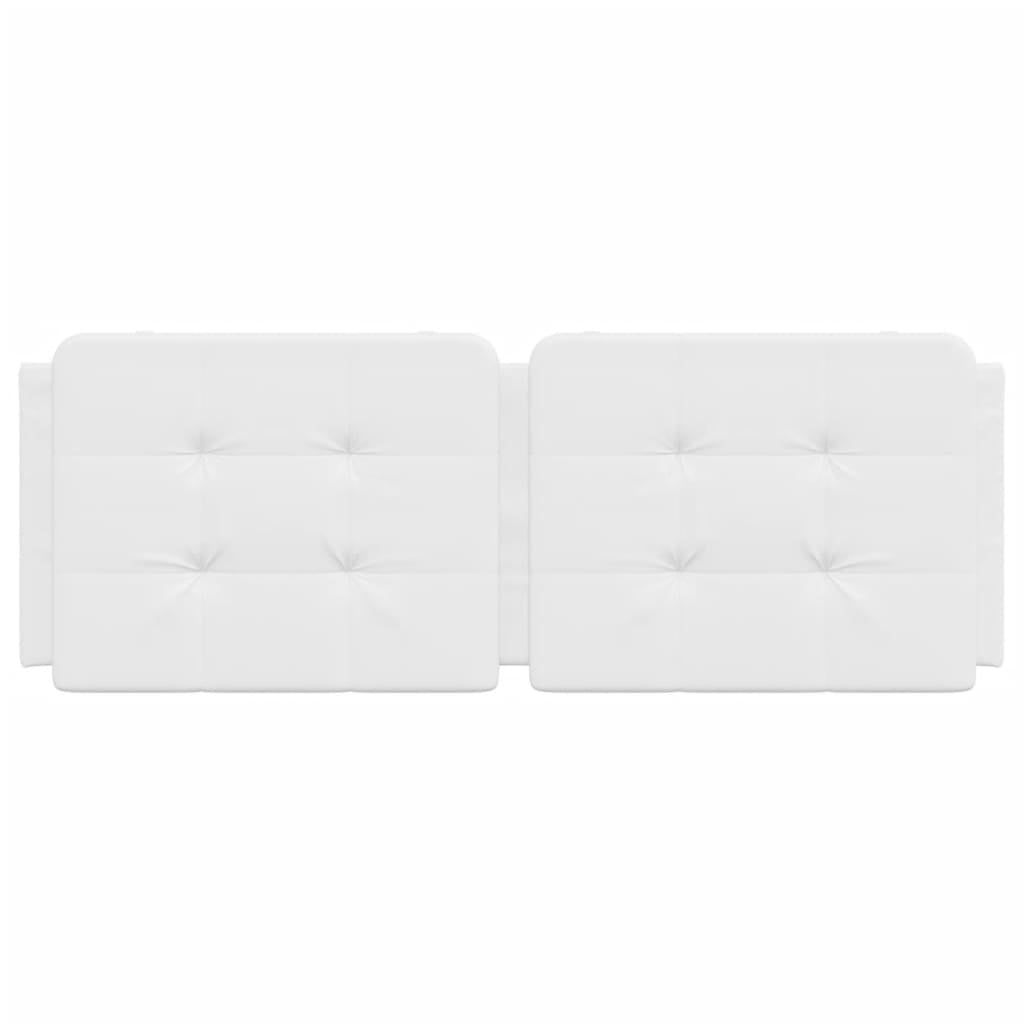 Tête de lit capitonnée 120 cm - Similicuir blanc - Jusqu'à 38% de remise