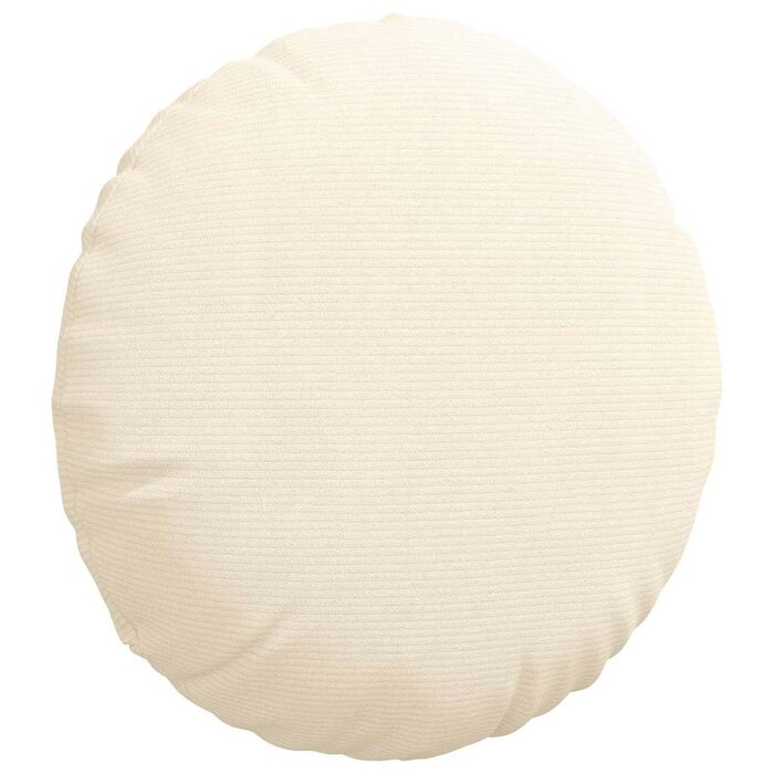 Lot de 2 coussins de sol ronds crème Ø 50 cm - Jusqu'à -37%