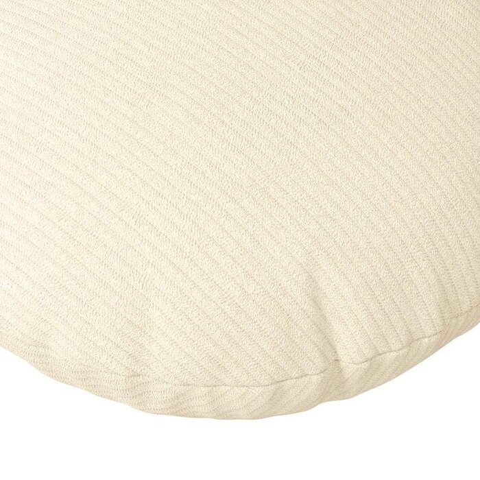 Lot de 2 coussins de sol ronds crème Ø 50 cm - Jusqu'à -37%