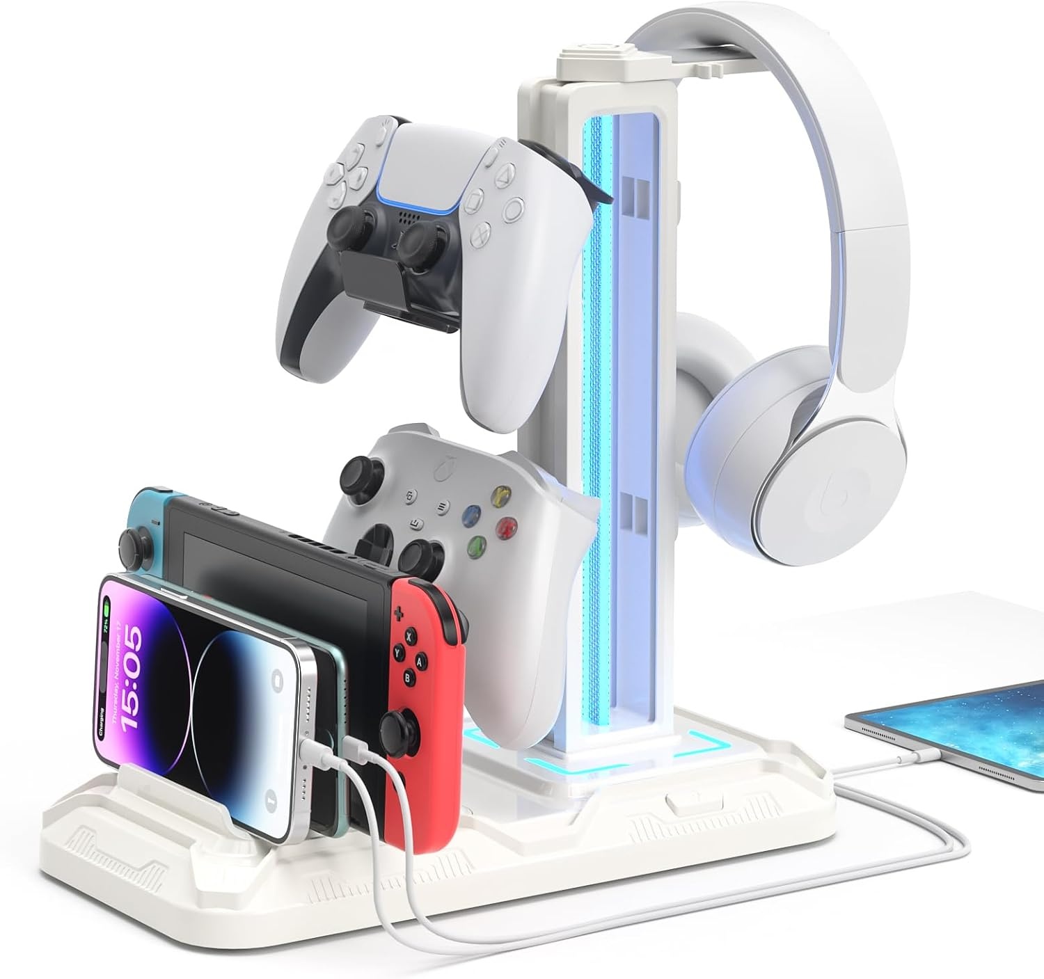 Support Gaming RGB avec chargeur sans fil - Jusqu'à 37% de remise