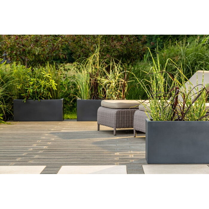 Grande Jardinière LONG 90cm Anthracite - Jusqu'à 44% de remise