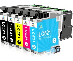 Lot de 5 cartouches d'encre compatibles - Jusqu'à 40% de remise