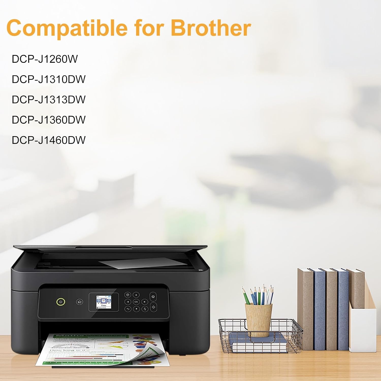 Lot de 5 cartouches d'encre compatibles jusqu'à -35% pour imprimantes Brother