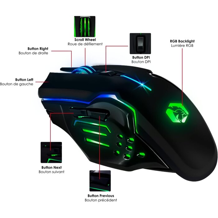 Pack Gaming Sans Fil RGB - QWERTY Espagnol - Jusqu'à -39% sur l'outlet