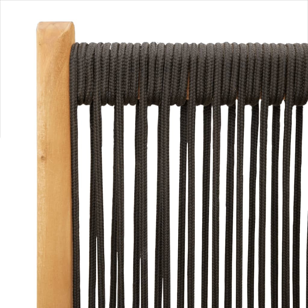 Lot de 2 chaises de jardin pliantes en acacia noir - Jusqu'à -41%