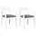 Lot de 2 chaises en bois d'hévéa et coussins - Blanc - Jusqu'à -41%