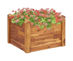 Vidaxl Jardinière surélevée en bois d'acacia 60x60 cm - Jusqu'à -73%