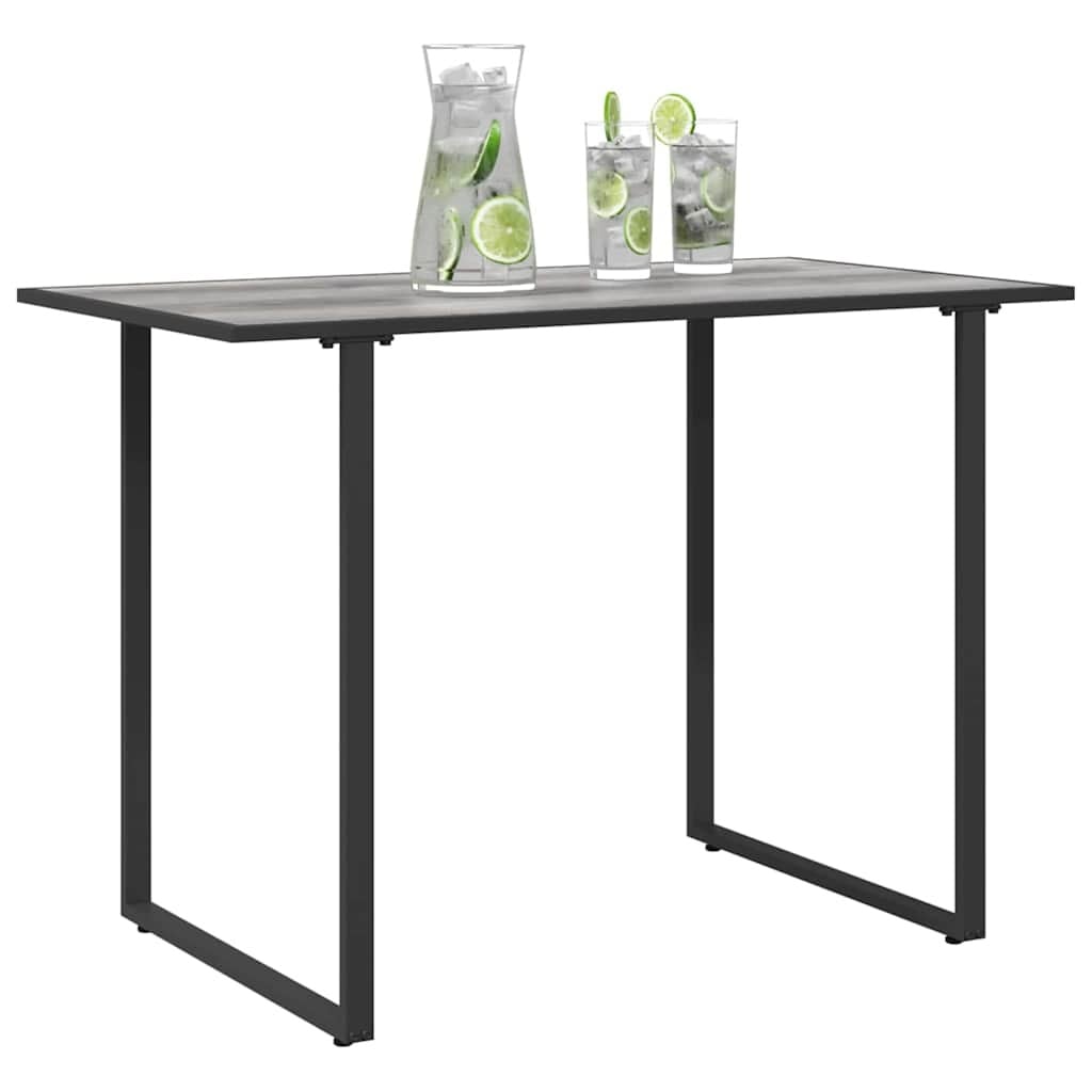 Table de jardin rectangulaire grise - Acier et DPC - Jusqu'à -40%