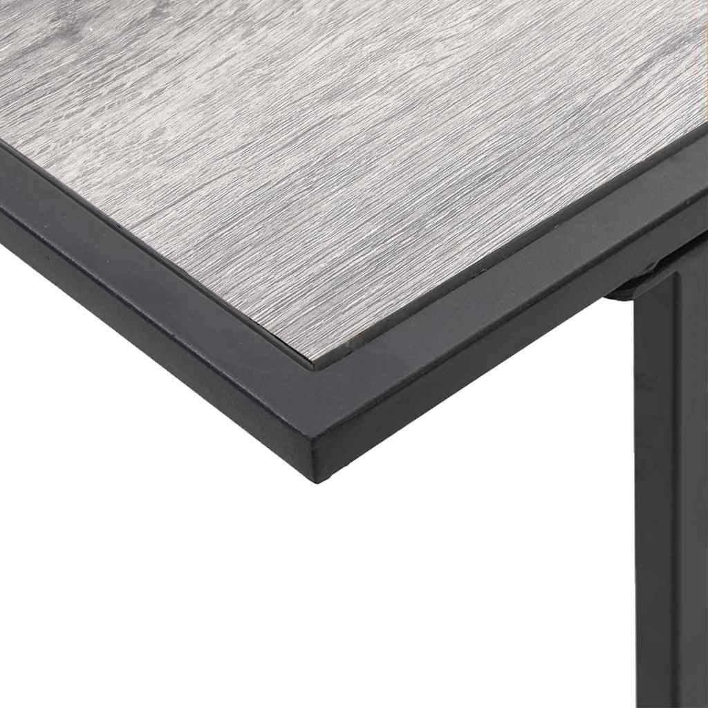Table de jardin rectangulaire grise - Acier et DPC - Jusqu'à -40%