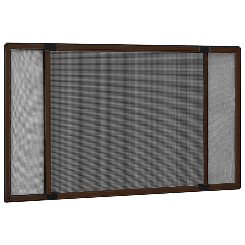 Moustiquaire extensible 75-143x50cm - Marron - Jusqu'à -36%