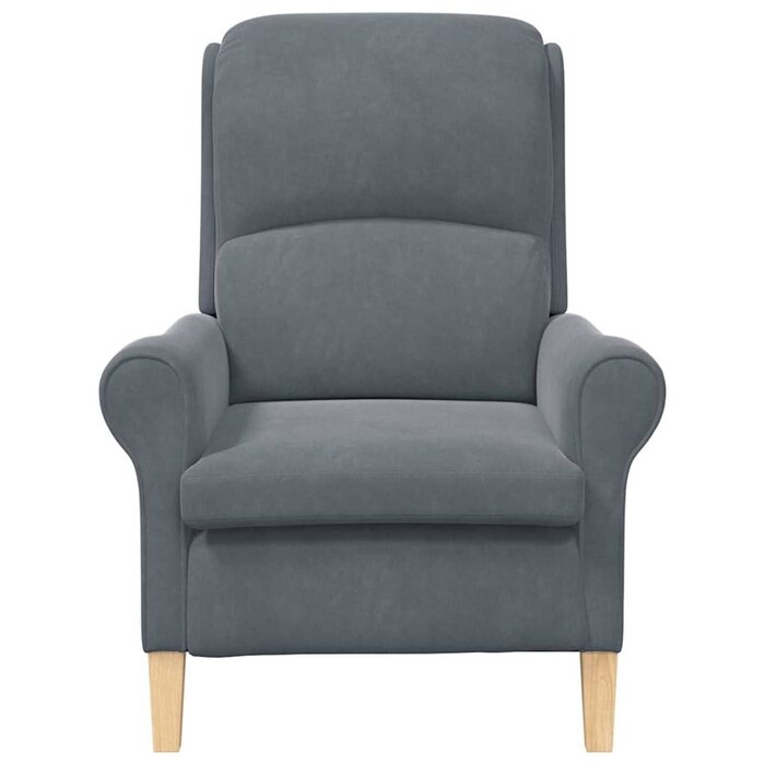 Fauteuil en velours gris foncé - Jusqu'à -41%
