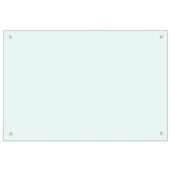 Crédence de cuisine en verre trempé 90x60 cm Blanc - Jusqu'à -39%