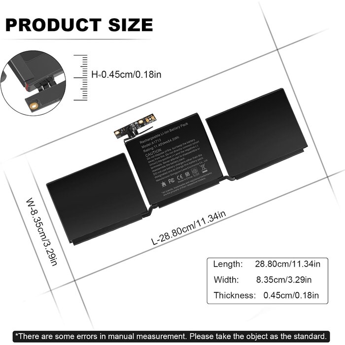 Batterie MacBook Pro 13" A1708 | Jusqu'à -35% sur votre remplacement