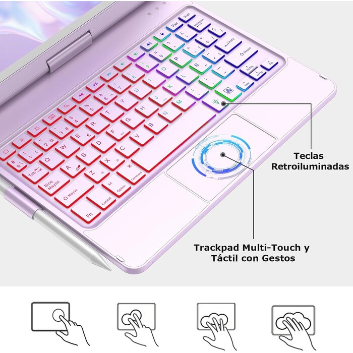 Étui clavier rotatif pour iPad 10,2" - Jusqu'à -44% sur votre achat