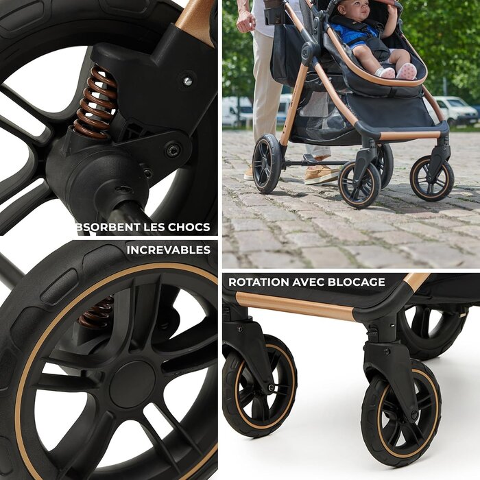 Poussette combinée 3-en-1 avec siège auto - Jusqu'à 35% de réduction