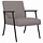 Fauteuil moderne taupe en tissu - Confort design - Jusqu'à -40%