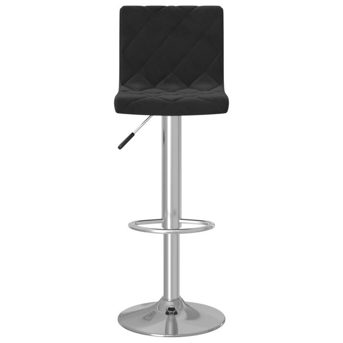 Lot de 2 Tabourets de bar en velours noir - Jusqu'à -40% d'économie
