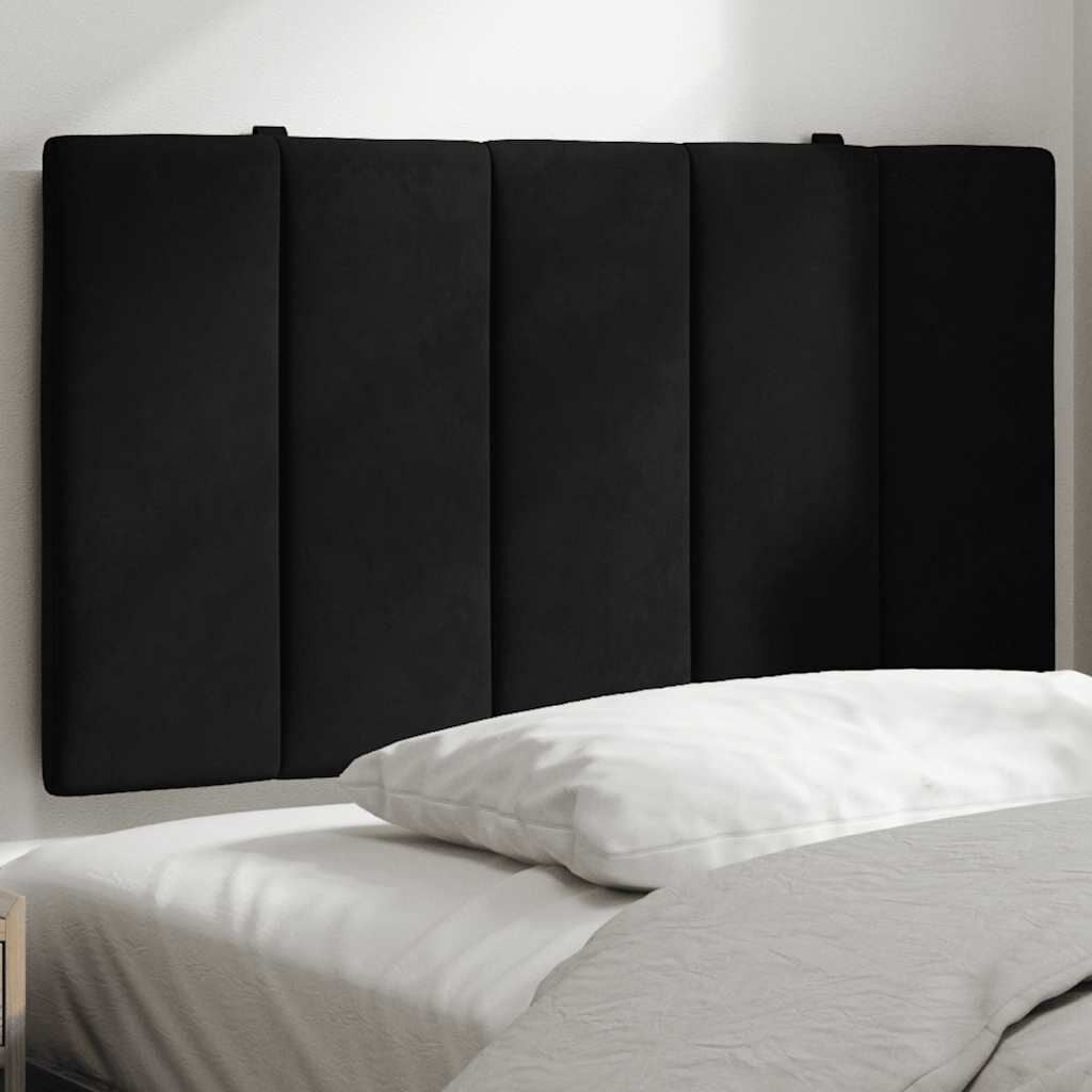 Vidaxl Coussin de tête de lit 90 cm velours noir - Jusqu'à 61% de réduction