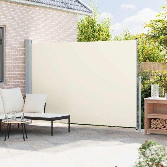 Paravent latéral rétractable 200x300 cm - Crème - Jusqu'à -41%